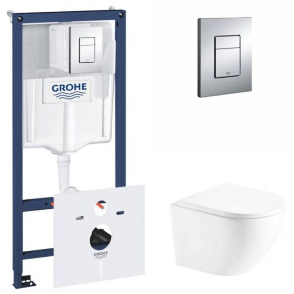 

Набор инсталляция 5 в 1 Grohe Rapid SL 38827000 + унитаз с сиденьем Qtap Robin QT1333046ENRW