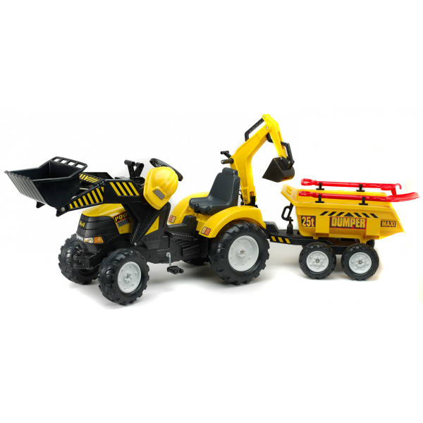 

Детский трактор Falk 1000WH Powerloader на педалях Желтый