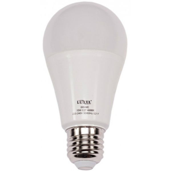 

Лампа светодиодная Luxel A60 15W 220V E27 (ECO 065-NE 15W)