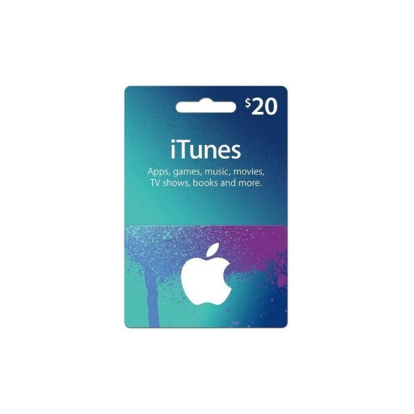 

Подарочная карта iTunes Apple / App Store Gift Card 20 usd, US-регион