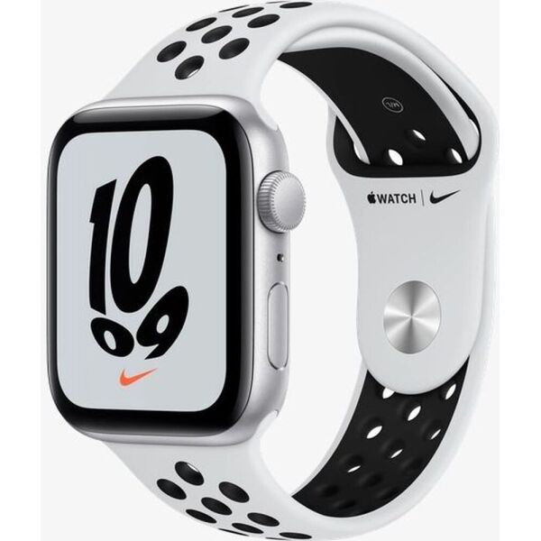 

Apple Watch Nike SE GPS 44mm Silver Aluminium Case with Pure Platinum/Black Nike Sport Band (MKQ73)