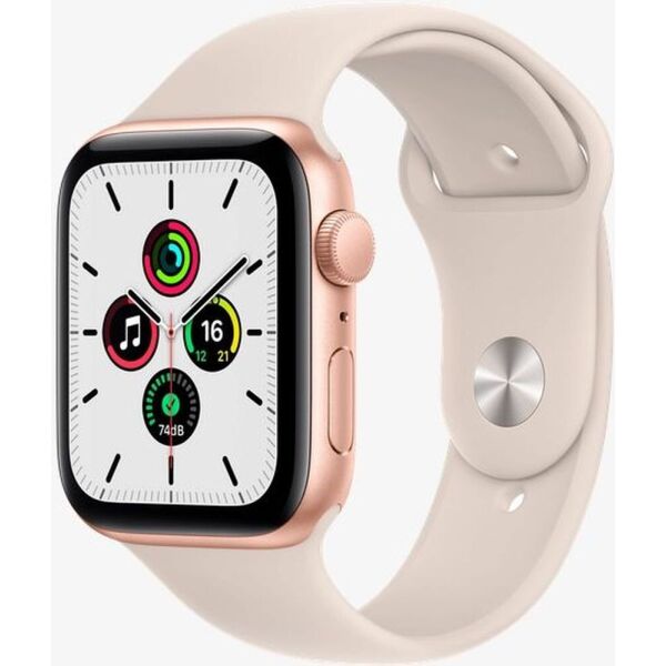

Apple Watch SE GPS 44mm Gold Aluminium Case with Starlight Sport Band (MKQ53)