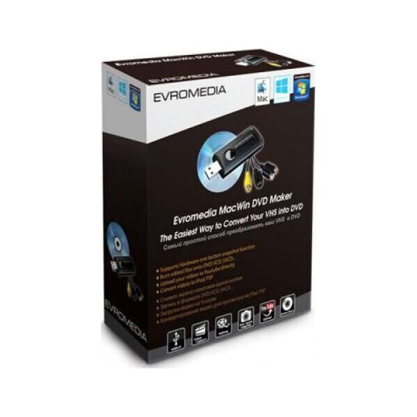 

ТВ тюнер EvroMedia MacWin DVD Maker