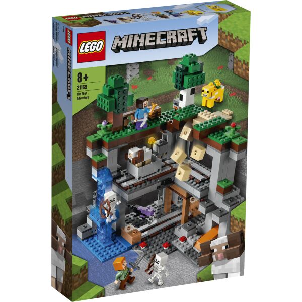 Акция на LEGO® Minecraft™ Первое приключение (21169) от Allo UA