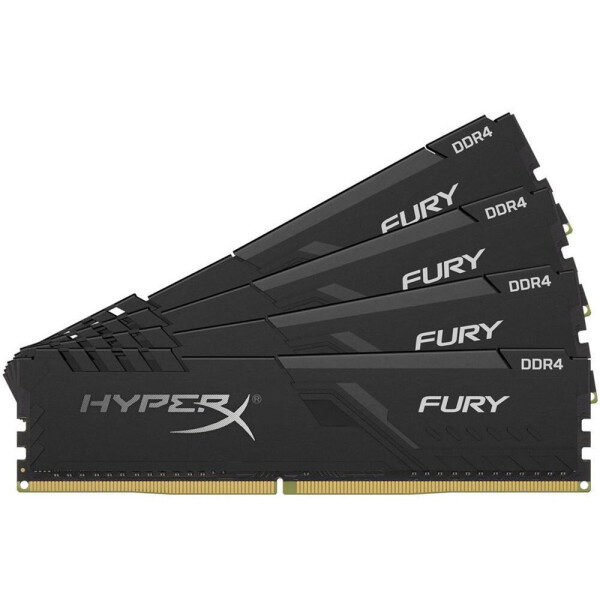 

Kingston 64 GB (4x16GB) DDR4 2400 MHz HyperX Fury Black (HX424C15FB3K4/64)