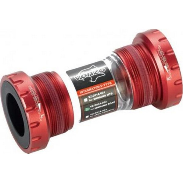 

Каретка Venzo Mtb Shimano Hollowthech Ii 68/73Мм Красная