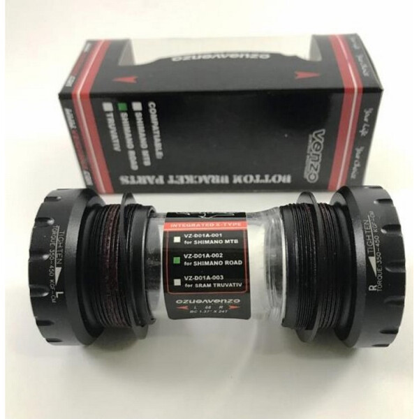 

Каретка Venzo Road Shimano Hollowthech Ii 68/73Мм Чёрная