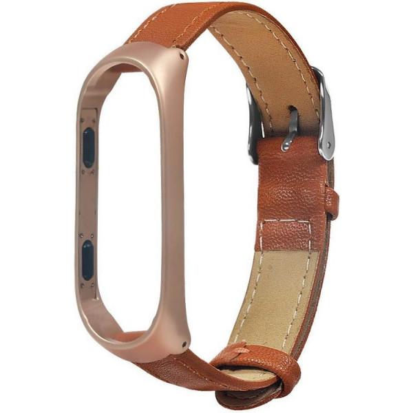 

Ремешок Gasta Leather V2 for Xiaomi Mi Band 3 and Mi Band 4 color Brown