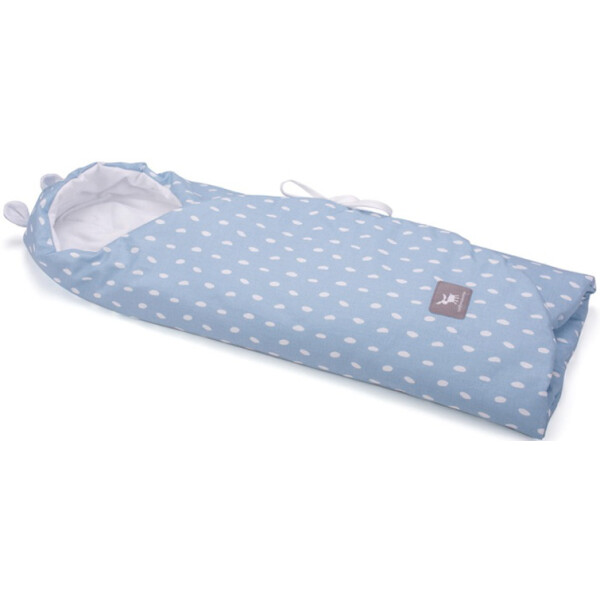

Конверт в коляску Cottonmoose ODWF 439/131/51 rain azure cotton white cotton jersey (лазурный (капли) с белым)
