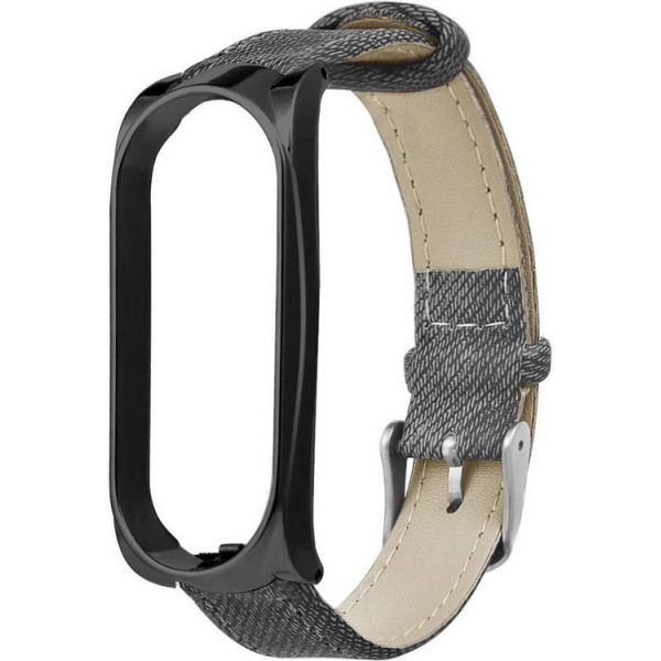 

Ремешок Gasta Jeans Grey for Xiaomi Mi Band 3 and Mi Band 4 color Black