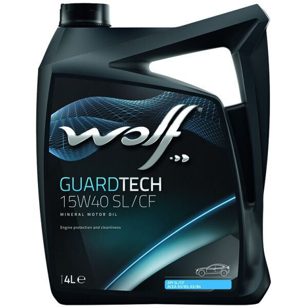 

Масло моторное WOLF 15W-40 GUARDTECH SL/CF 4л (8300219)
