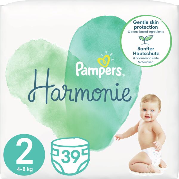 

Подгузники Pampers Harmonie Mini Размер 2 (4-8 кг), 39 шт (8006540156551)