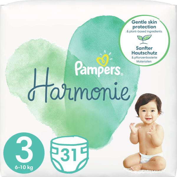 

Подгузники Pampers Harmonie Размер 3 (6-10 кг), 31 шт (8006540156599)