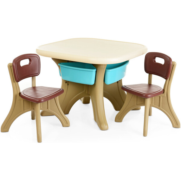 

Столик с 2-мя стульчиками Bambi ETZY-13 Beige / Brown (ETZY)