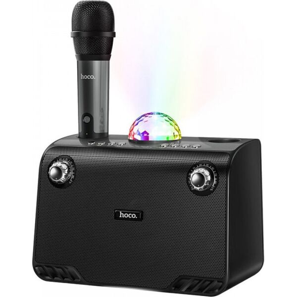 

Портативная колонка с Bluetooth и караоке HOCO BS41 с микрофоном, черная