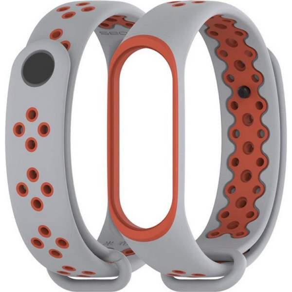 

Ремешок Gasta Sport for Xiaomi Mi Band 3 and Mi Band 4 color Grey/Orange