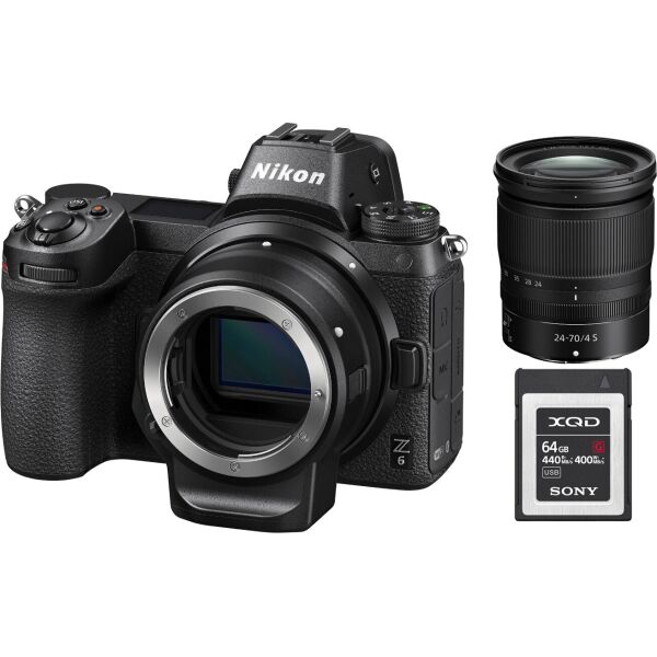 

Фотоаппарат Nikon Z6 kit (24-70mm) + FTZ Mount Adapter + 64GB XQD (VOA020K009)