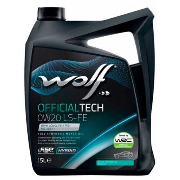 

Масло моторное WOLF 0W-20 OFFICIALTECH LS-FE 5л (8339479)