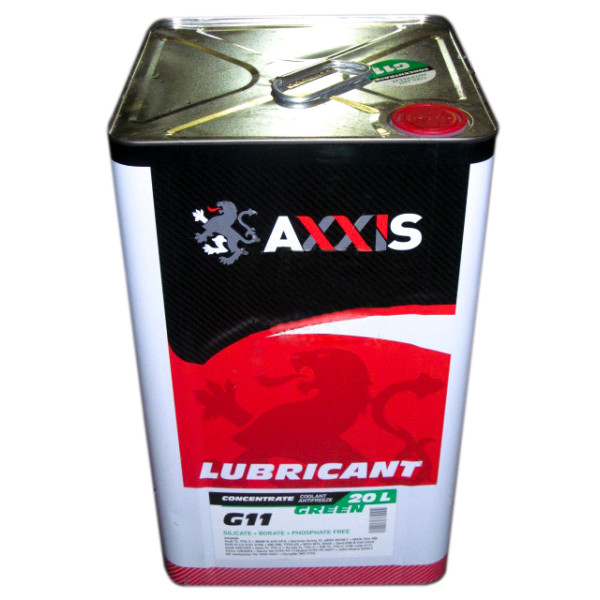 

Антифриз AXXIS GREEN концентрат G11 (-80C) 20л