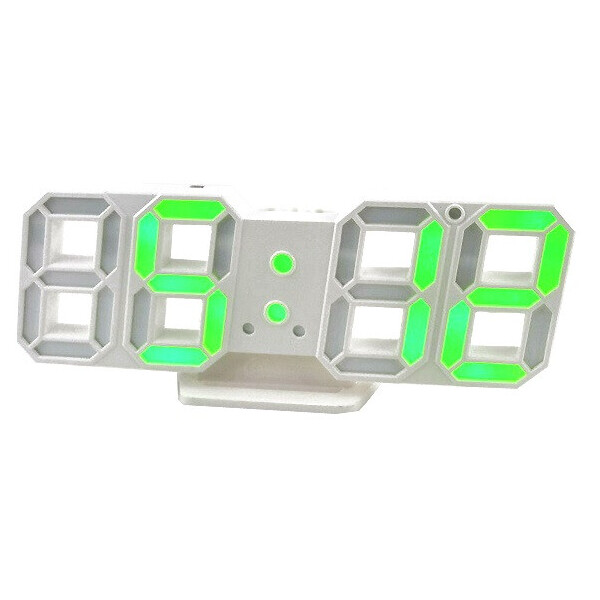 Акция на Электронные настольные LED часы с будильником и термометром VST LY 1089 Зелёный от Allo UA