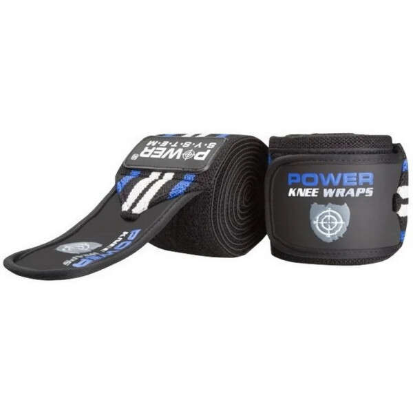 

Бинты на колени Power System Knee Wraps PS-3700 Blue/Black(00024793)