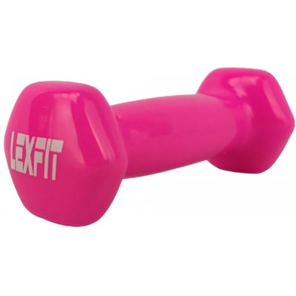 

Гантель LEXFIT стальная виниловое покрытие 1шт, розовая, LKDB-505-0,5