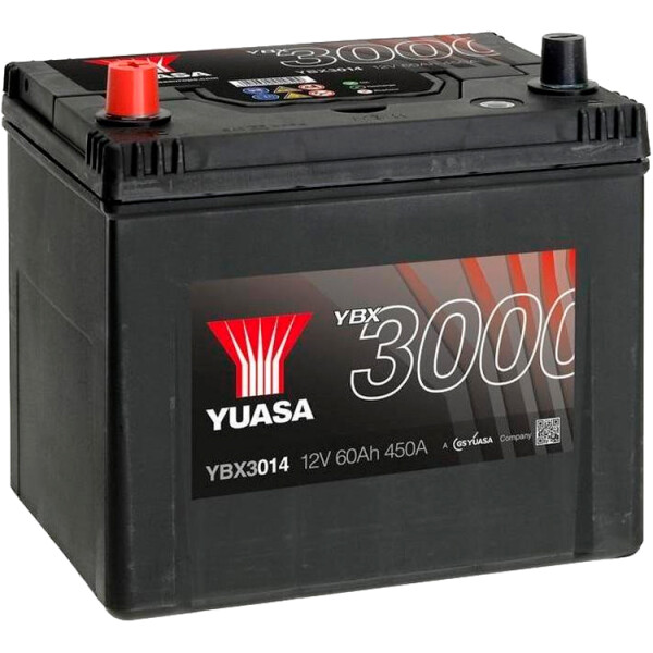 

Yuasa 60 Ah/12V SMF Battery Japan (1) (YBX3014)