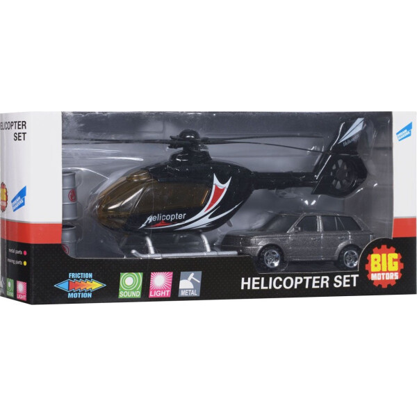 

Набор игровой BIG MOTORS Вертолет и машинка JL81009-2-1 Черный/Серая