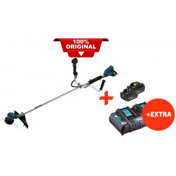 

Аккумуляторная бесщеточная коса Makita DUR368AZ+быстрозарядное ЗУ+2 акк.18V 5 Ah