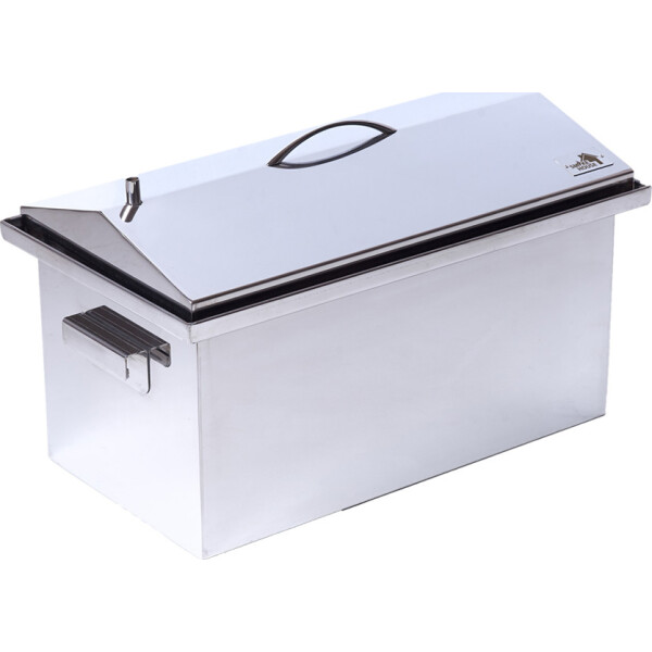 

Коптильня SmokeHouse крышка домиком горячего копчения 520х300х310 (с гидрозатвором)