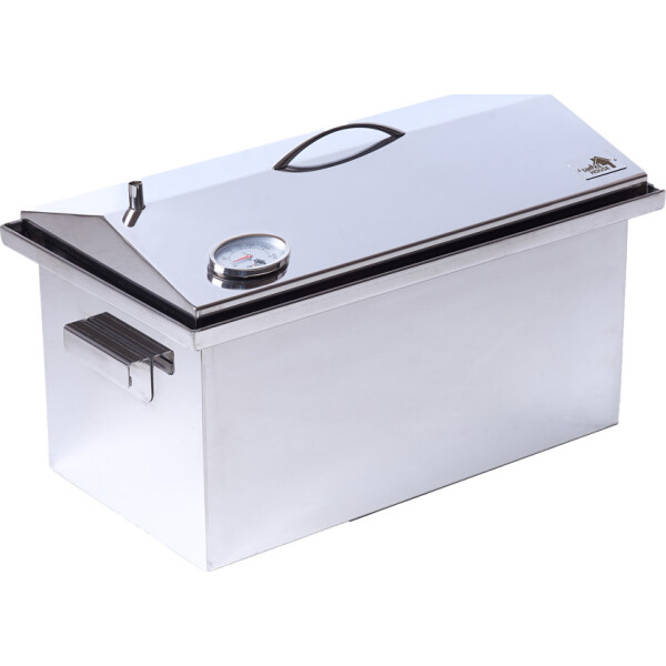 

Коптильня SmokeHouse крышка домиком с термометром 520х300х310