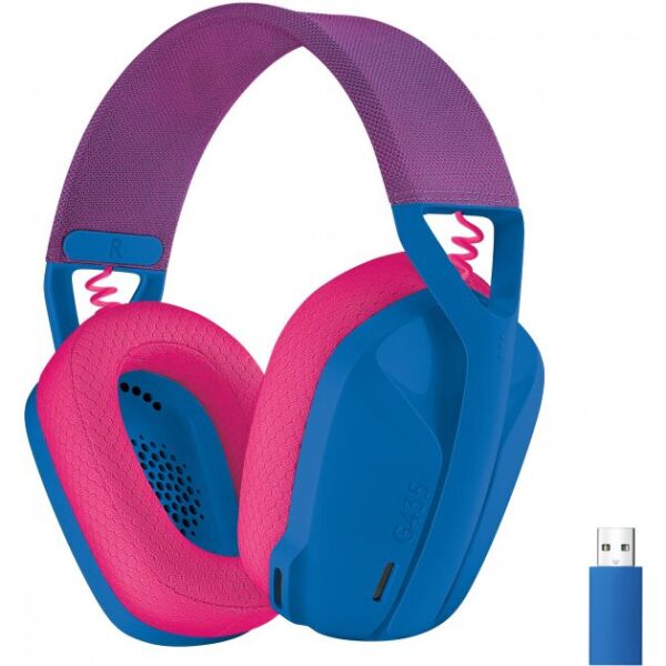 

Наушники LOGITECH G435 LIGHTSPEED Wireless Gaming Headset (981-001062) Blue