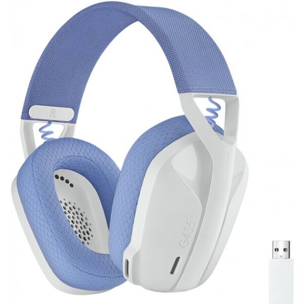 

Наушники LOGITECH G435 LIGHTSPEED Wireless Gaming Headset (981-001074) White