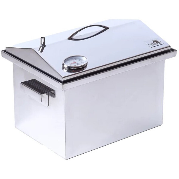 

Коптильня SmokeHouse крышка домиком из нержавейки с термометром (400х300х310)