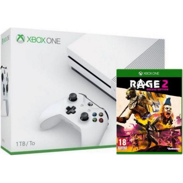 

Microsoft Xbox One S White 1TB + Rage 2 для Xbox One