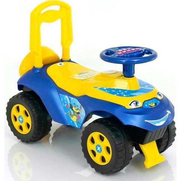 

Толокар Машинка Doloni Toys руль на украинском языке Синий/желтый (bc-fl-1051)