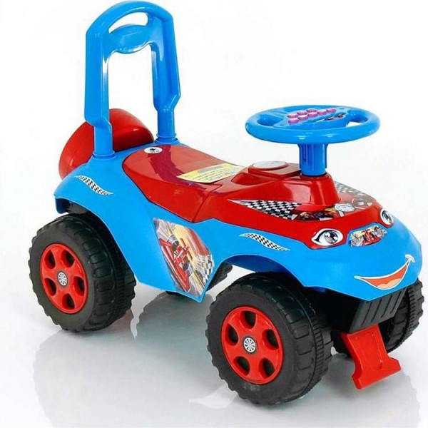 

Толокар Машинка Doloni Toys руль на украинском языке Голубой/красный (bc-fl-1060)