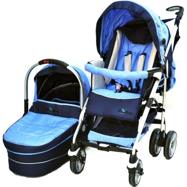 

Универсальная коляска 2 в 1 NeoBaby NB702 Сине-голубая (0702-3)