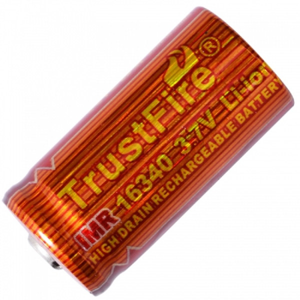 

Аккумулятор 16340 CR123 650 mAh Trustfire (TF16340)