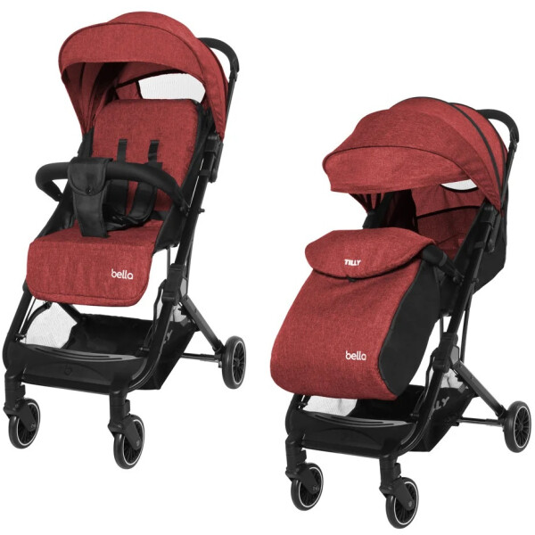 

Детская коляска прогулочная Tilly Bella T-163 Brick Red +дождевик