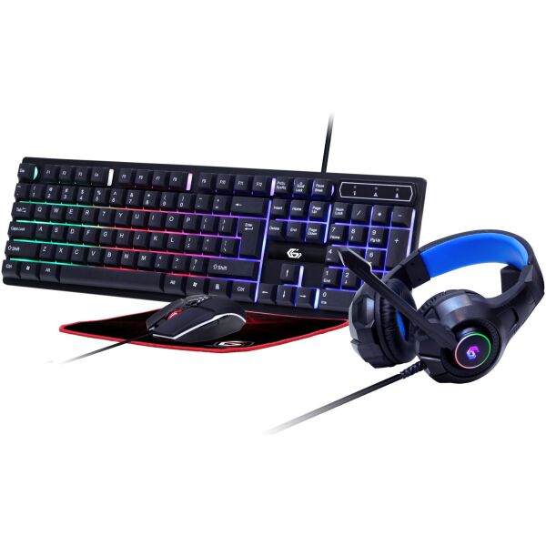 

Набор Gembird RGB (клавиатура + мышь + коврик + наушники) Black (GGS-UMGL4-02-UA)