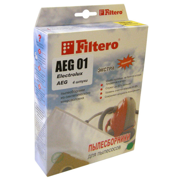 

Мешок для сбора пыли Пылесборник Экстра Filtero AEG01 (4)