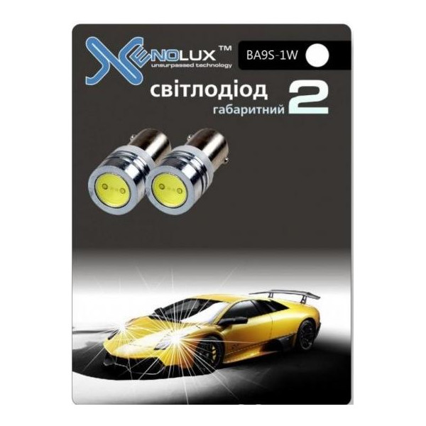 

Автолампа Xenolux BA9S-1W (2шт) зелёный