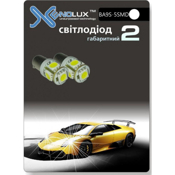 

Автолампа Xenolux BA9S-5 SMD (2шт) зелёный