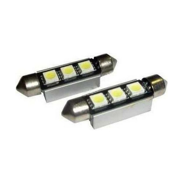 

Автолампа T10 Fes-2SMD-42mm-B+обманка+радиатор Prime-X (пара)