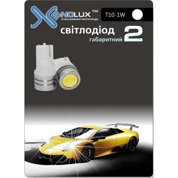

Автолампа Xenolux T10-1W (2шт) радиатор (синий)