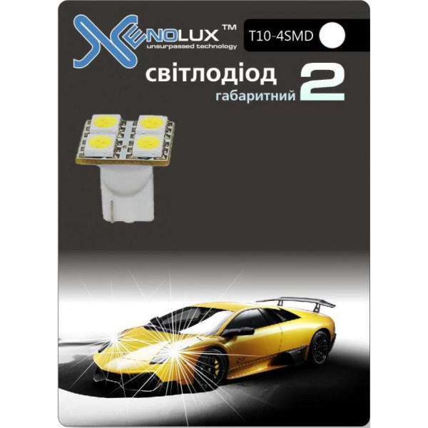 

Автолампа Xenolux T10-4SMD (2шт) белый
