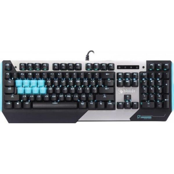 

Клавиатура Bloody B865 Gun Grey USB Blue