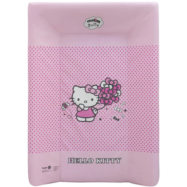 

Пеленальный матрас Maltex жесткий с изголовьем 50х70 см hello kitty, розовый