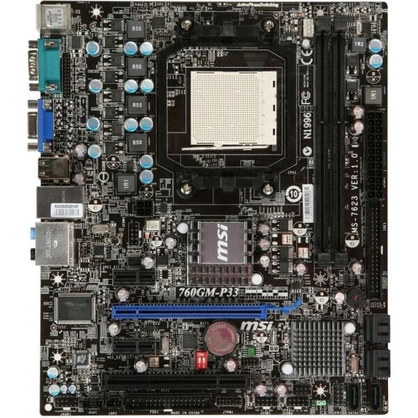 

MSI 760GM-P33 Socket AM3 AMD SB710 "Refurbished"